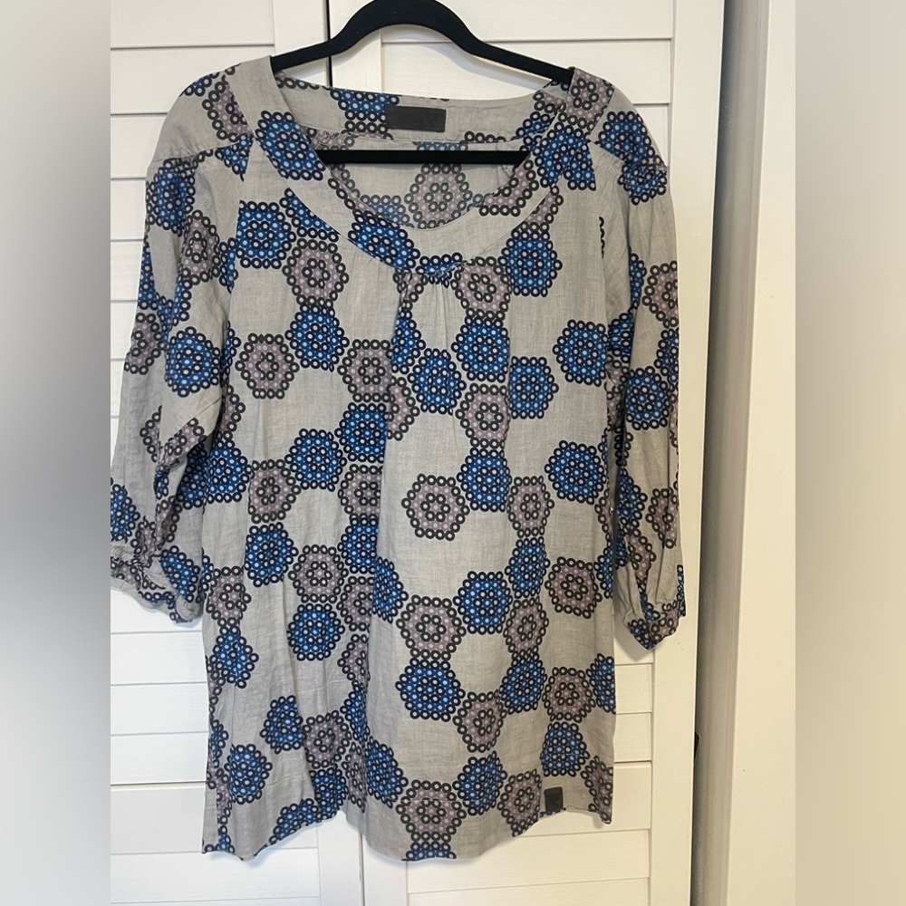 Numphe mod print Tunic Top
